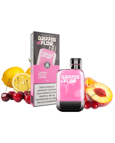 Dripped GoFlow CHERRY PEACH LEMON 800 PUFFS Pod Desechable Dripped GoFlow CHERRY PEACH LEMON 800 PUFFS Pod Desechable