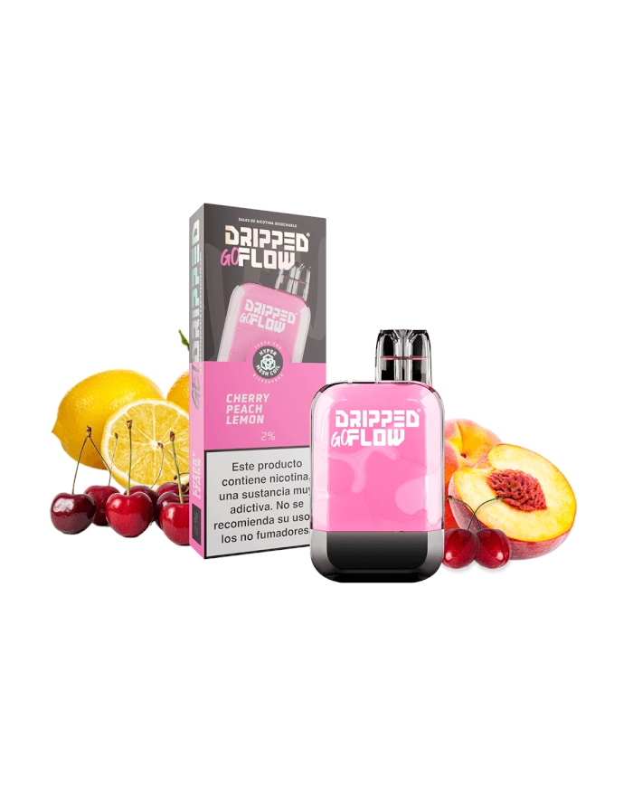 Dripped GoFlow CHERRY PEACH LEMON 800 PUFFS Pod Desechable