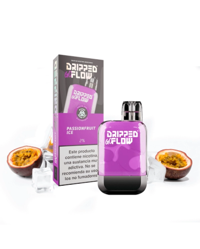 Dripped GoFlow PASSION FRUIT ICE 800 PUFFS Pod Desechable Dripped GoFlow PASSION FRUIT ICE 800 PUFFS Pod Desechable