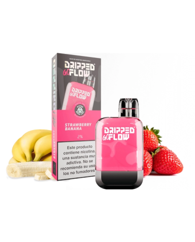 Dripped GoFlow STRAWBERRY BANANA 800 PUFFS Pod Desechable Dripped GoFlow STRAWBERRY BANANA 800 PUFFS Pod Desechable