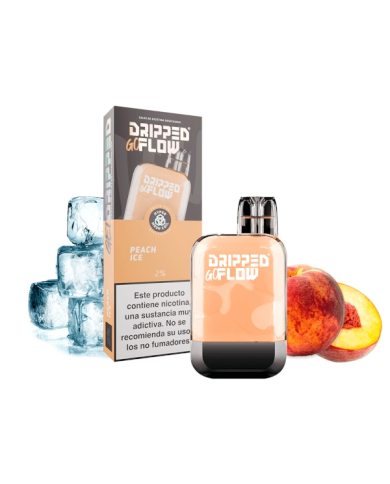 Dripped GoFlow PEACH ICE 800 PUFFS Pod Desechable Dripped GoFlow PEACH ICE 800 PUFFS Pod Desechable