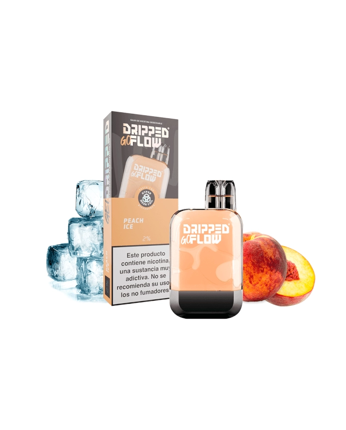 Dripped GoFlow PEACH ICE 800 PUFFS Pod Desechable