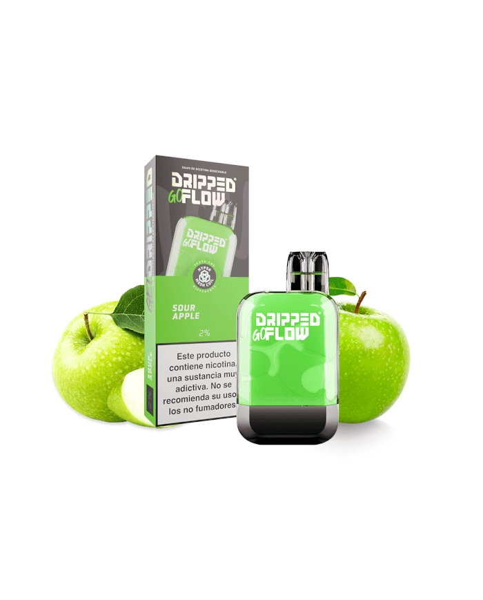 Dripped GoFlow SOUR APPLE 800 PUFFS Pod Desechable