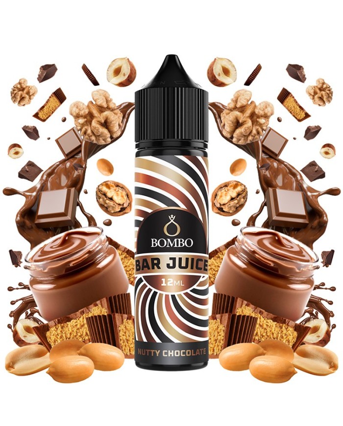 Longfill NUTTY CHOCOLATE Bar Juice By Bombo