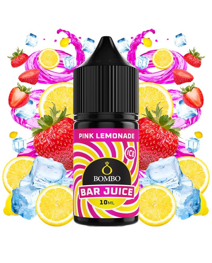 Longfill PINK LEMONADE ICE 10ML. Bar Juice By Bombo