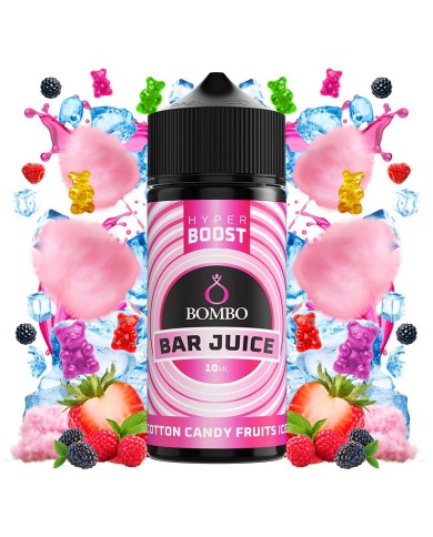 Longfill COTTON CANDY FRUITS ICE HYPER BOOST Bar Juice By Bombo Longfill COTTON CANDY FRUITS ICE HYPER BOOST Bar Juice By Bombo