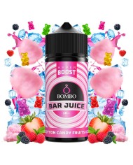 Longfill COTTON CANDY FRUITS ICE HYPER BOOST Bar Juice By Bombo