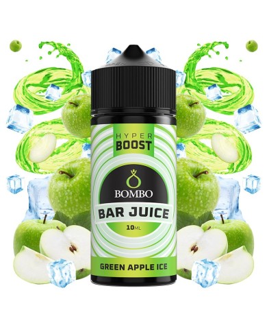 Longfill GREEN APPLE ICE HYPER BOOST Bar Juice By Bombo