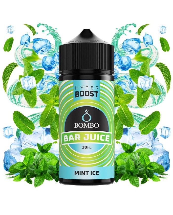 Longfill MINT ICE HYPER BOOST Bar Juice By Bombo