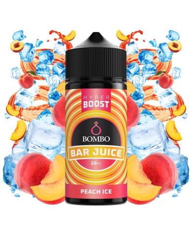 Longfill PEACH ICE HYPER BOOST Bar Juice By Bombo