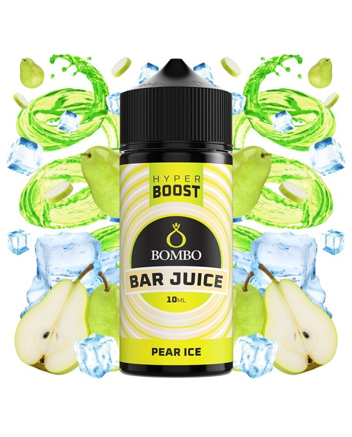 Longfill PEAR ICE HYPER BOOST Bar Juice By Bombo