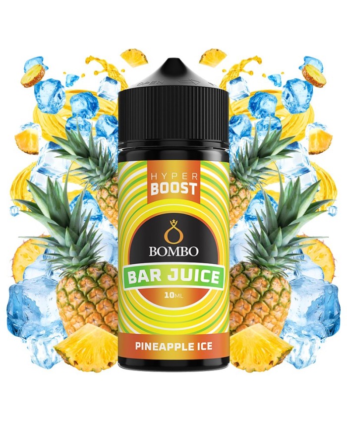 Longfill PINEAPPLE ICE HYPER BOOST Bar Juice By Bombo