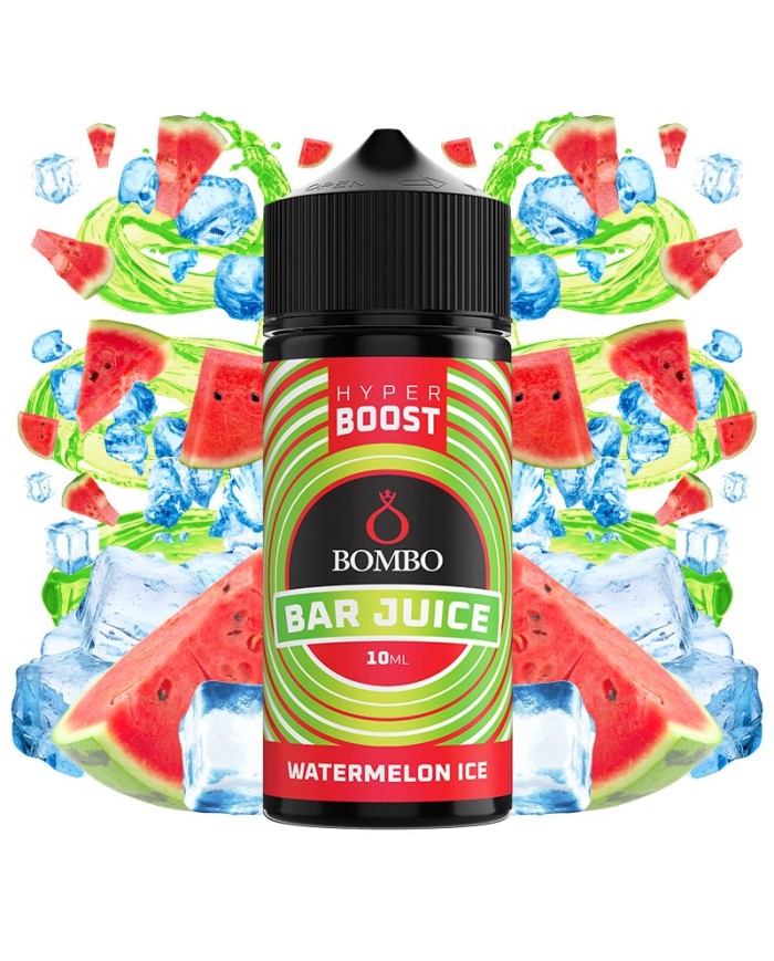 Longfill WATERMELON ICE HYPER BOOST Bar Juice By Bombo