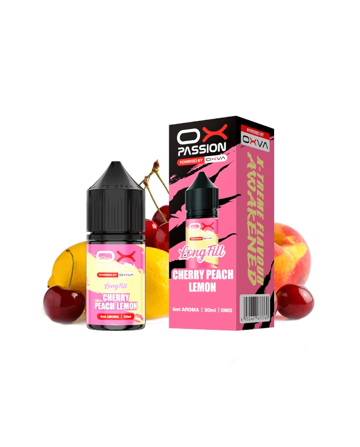 Longfill CHERRY PEACH LEMON 6ML. Oxva Ox Passion