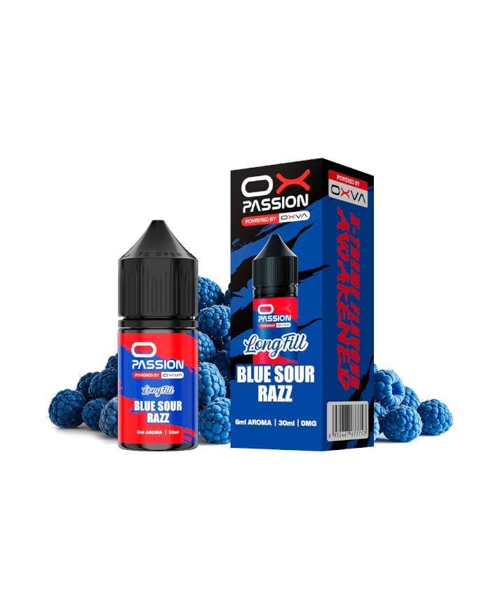 Longfill BLUE SOUR RAZZ 6ML. Oxva Ox Passion