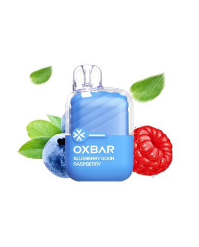 Oxbar BLUEBERRY SOUR RASPBERRY SIN VAPOR 1000 PUFFS Pod Desechable