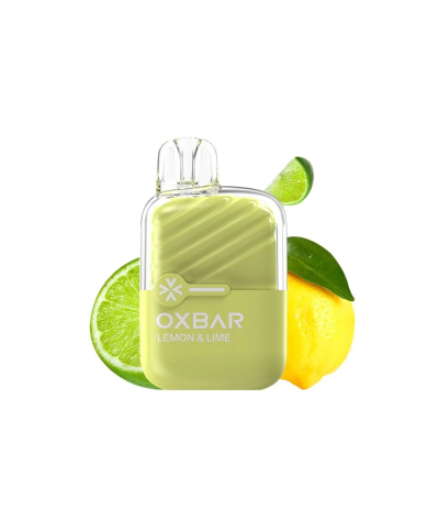 Oxbar LEMON LIME SIN VAPOR 1000 PUFFS Pod Desechable Oxbar LEMON LIME SIN VAPOR 1000 PUFFS Pod Desechable