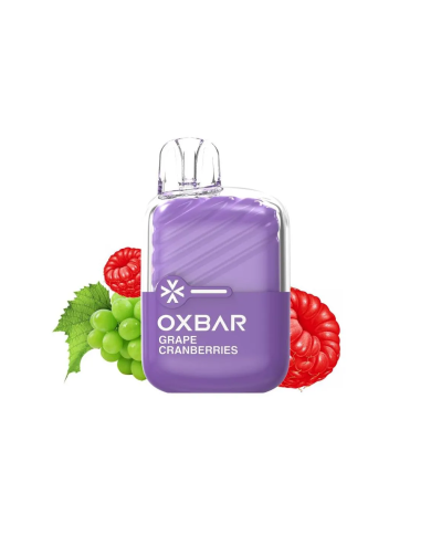 Oxbar GRAPE CRANBERRIES SIN VAPOR 1000 PUFFS Pod Desechable