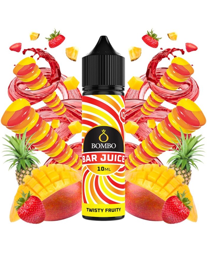 Longfill TWISTY FRUITY ICE Bar Juice By Bombo