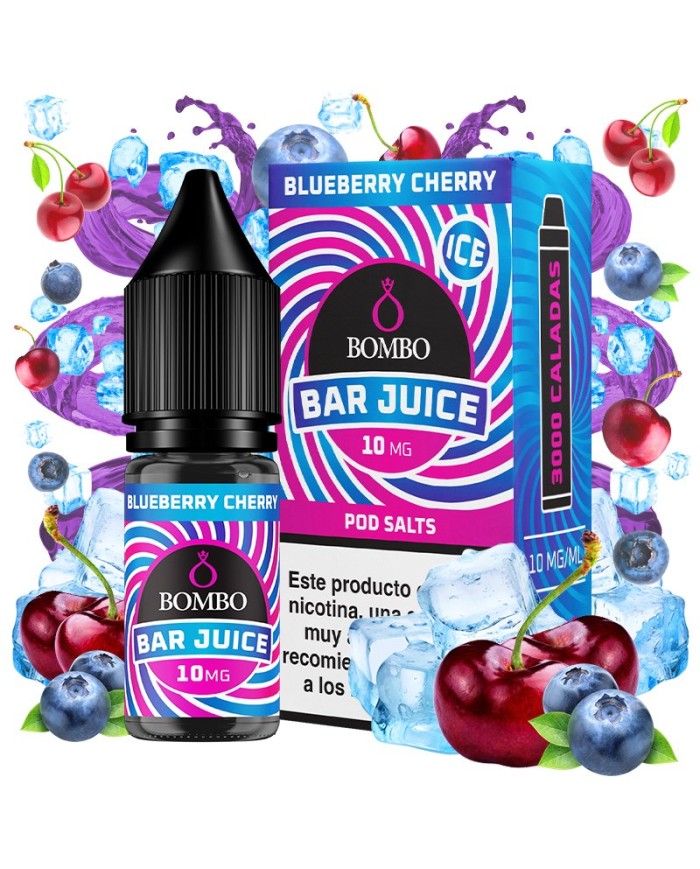 Sales BLUEBERRY CHERRY ICE Bar Juice By Bombo
