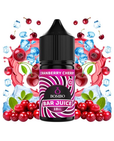Longfill CRANBERRY CHERRY ICE 10ML. Bar Juice By Bombo