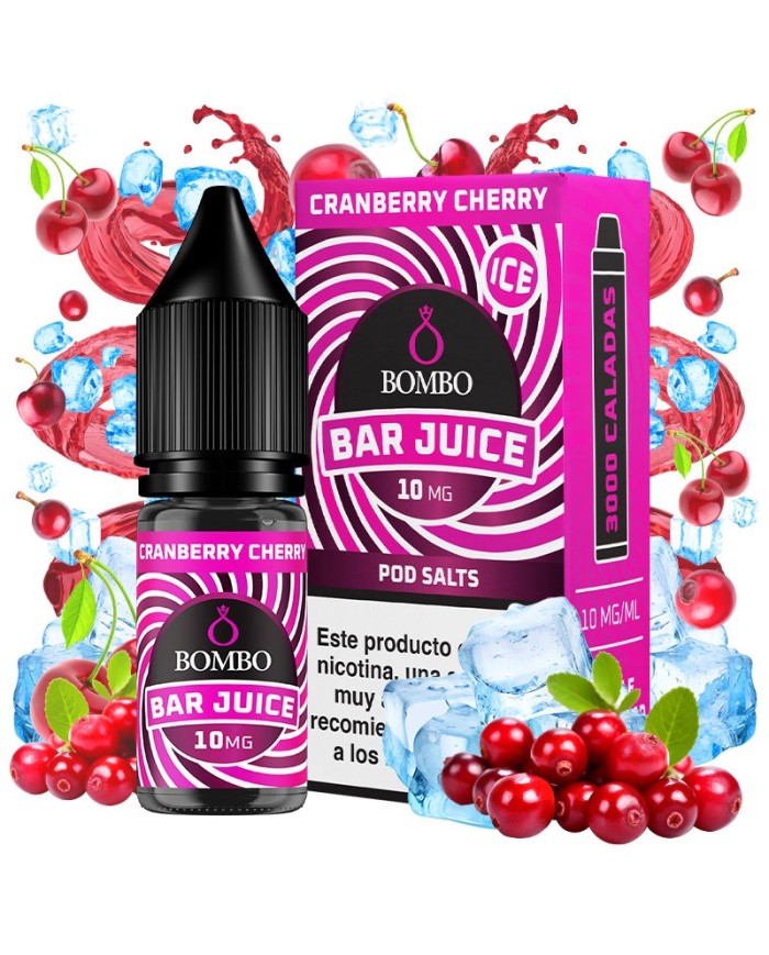 Sales CRANBERRY CHERRY ICE Bar Juice By Bombo