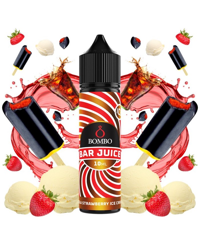 Longfill COLA STRAWBERRY ICE CREAM Bar Juice By Bombo