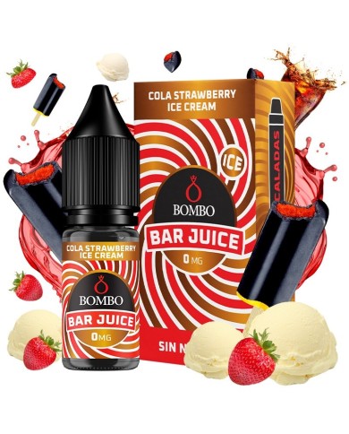 Bar Juice By Bombo COLA STRAWBERRY ICE CREAM 10 Mililitros