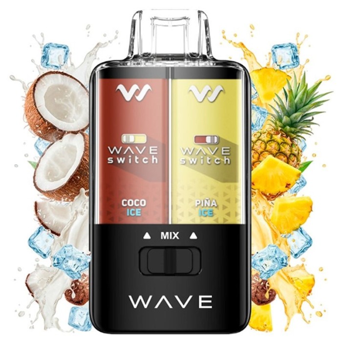Bud Vape Wave Switch PIÑA COCO ICE 40.000 PUFFS Pod Desechable