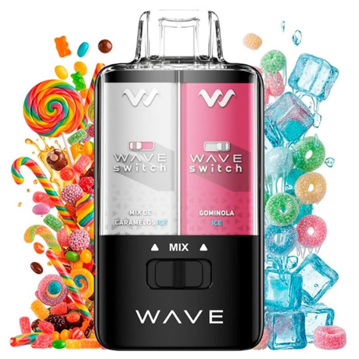 Bud Vape Wave Switch MIX CARAMELO GOMINOLA ICE 40.000 PUFFS Pod Desechable