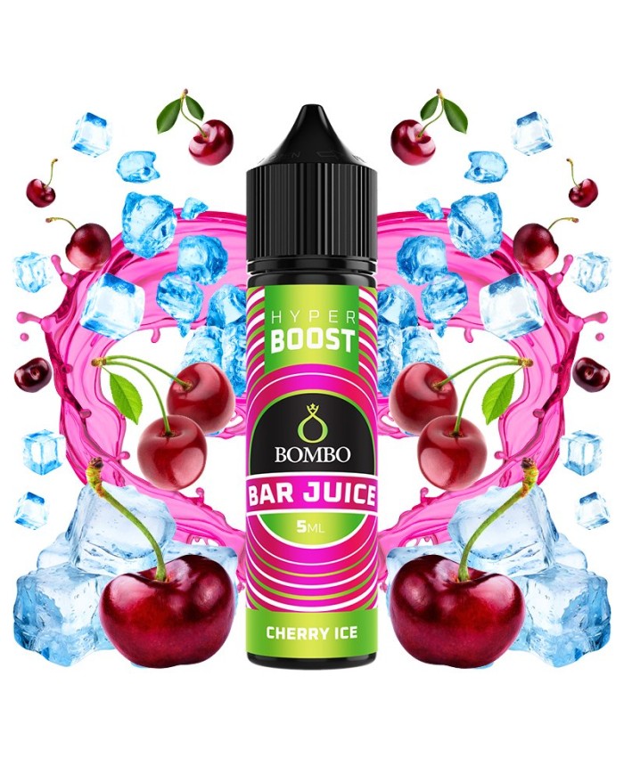 Longfill CHERRY ICE HYPER BOOST Bar Juice By Bombo