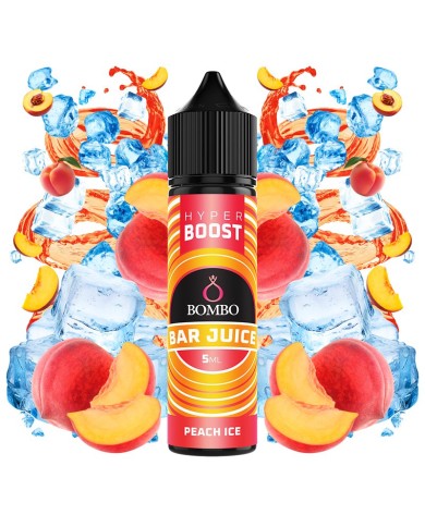 Longfill PEACH ICE HYPER BOOST Bar Juice By Bombo