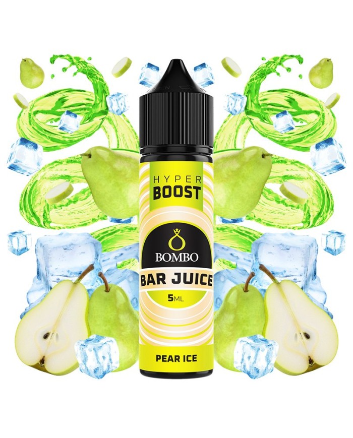 Longfill PEAR ICE HYPER BOOST Bar Juice By Bombo