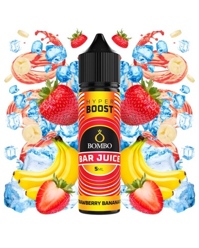 Longfill STRAWBERRY BANANA ICE HYPER BOOST Bar Juice By Bombo