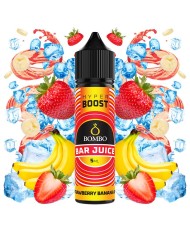 Longfill STRAWBERRY ICE HYPER BOOST Bar Juice By Bombo