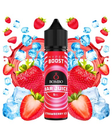 Longfill STRAWBERRY ICE HYPER BOOST Bar Juice By Bombo