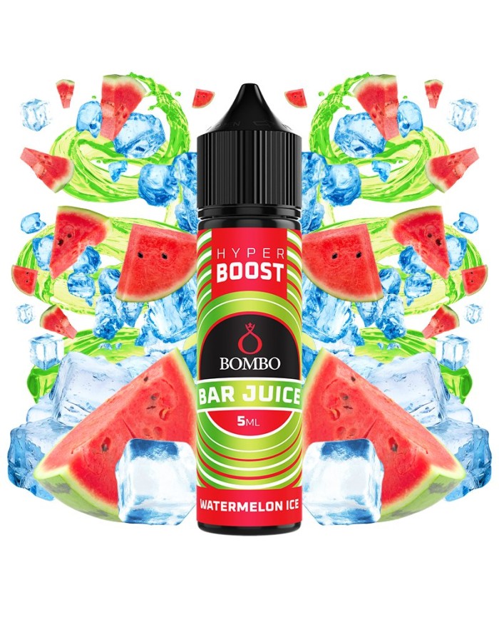 Longfill WATERMELON ICE HYPER BOOST Bar Juice By Bombo