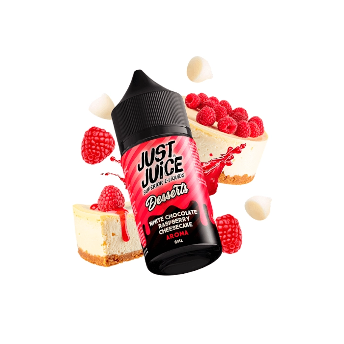 Longfill WHITE CHOCOLATE RASPBERRY CHEESECAKE DESSERTS 6ML Just Juice