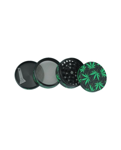 Grinder Metalico BLACK LEAF EDITION 4 Partes Con Tamiz