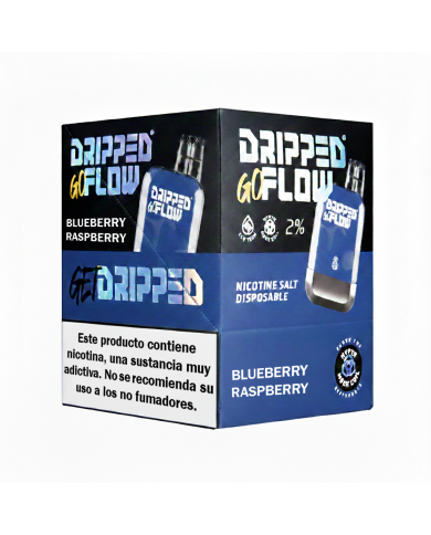 Dripped GoFlow BLUEBERRY RASPBERRY 800 PUFFS Pack 10x Box