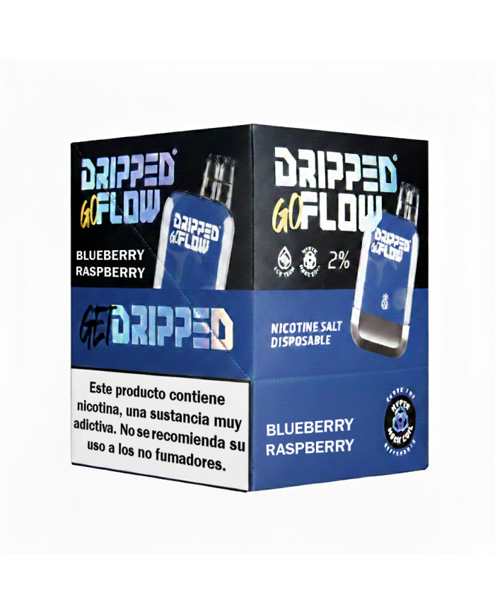 Dripped GoFlow BLUEBERRY RASPBERRY 800 PUFFS Pack 10x Box