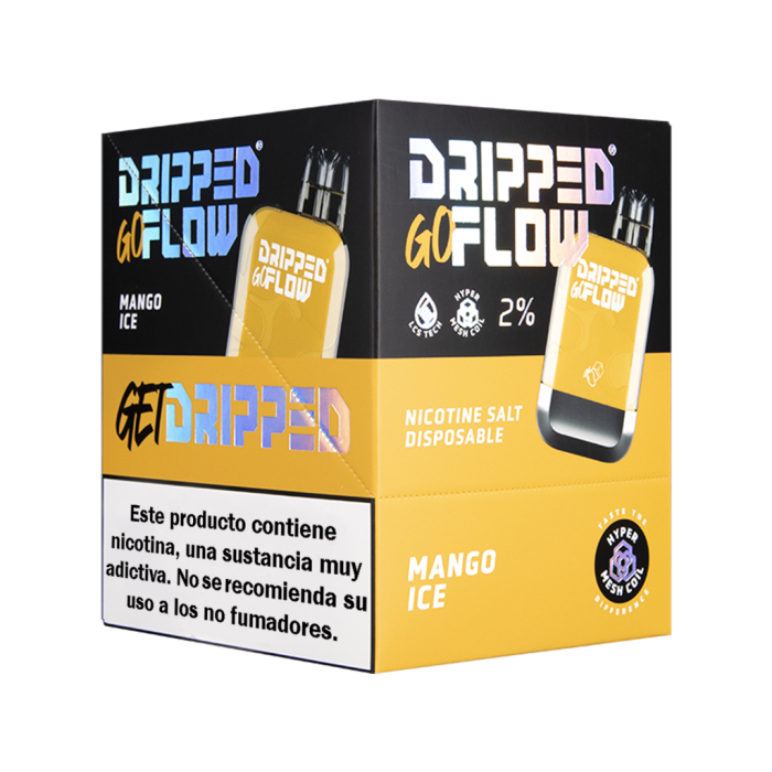 Dripped GoFlow MANGO ICE 800 PUFFS Pack 10x Box