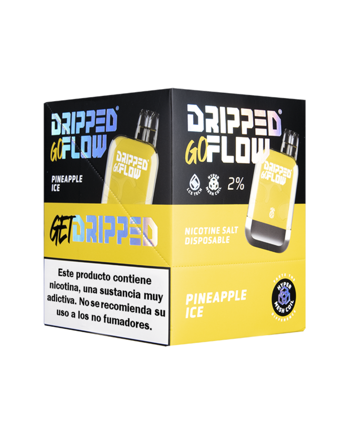 Dripped GoFlow PINEAPPLE ICE 800 PUFFS Pack 10x Box