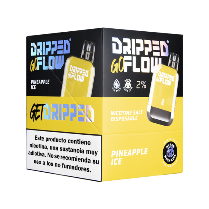 Dripped GoFlow PINEAPPLE ICE 800 PUFFS Pack 10x Box