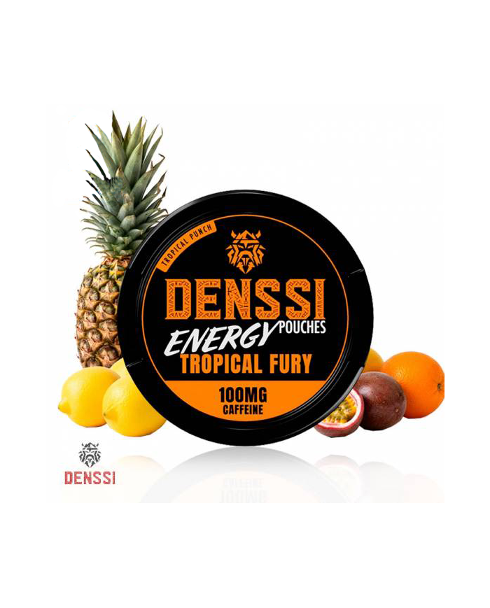 Denssi Energy TROPICAL FURY 100MG Caffeine Pouches