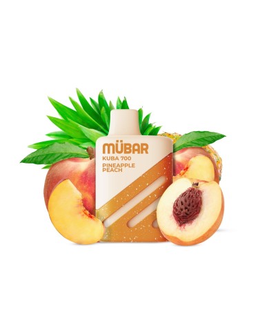 Mübar PINEAPPLE PEACH Kuba 700 PUFFS Pod Desechable