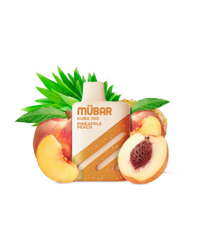 Mübar PINEAPPLE PEACH Kuba 700 PUFFS Pod Desechable