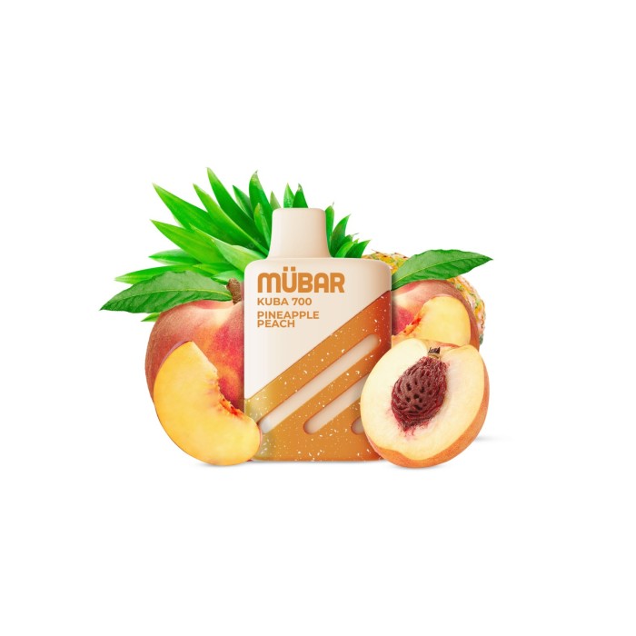 Mübar PINEAPPLE PEACH Kuba 700 PUFFS Pod Desechable