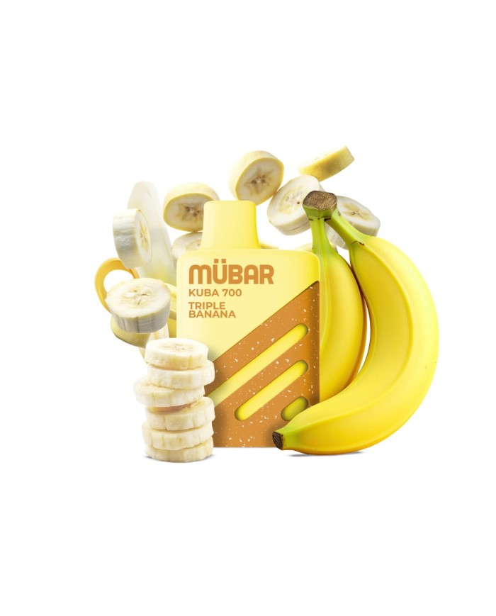 Mübar TRIPLE BANANA Kuba 700 PUFFS Pod Desechable