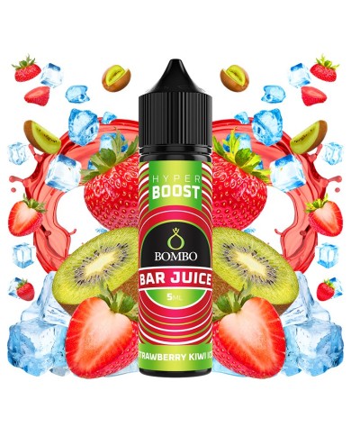 Longfill STRAWBERRY KIWI ICE HYPER BOOST Bar Juice By Bombo